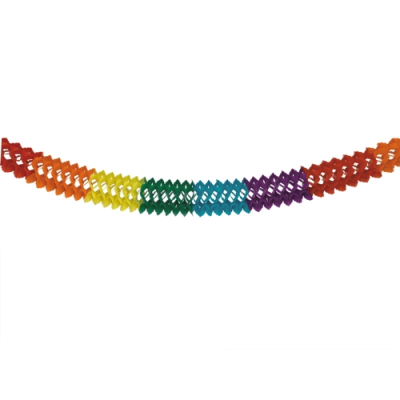 Papstar Girlande, Papier &Oslash; 16 cm &Acirc;&middot; 6 m &quot;Rainbow&quot;