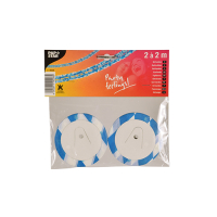 Papstar 2 Girlanden, Papier &Oslash; 8 cm x 2 m "Bayrisch Blau - Mini" schwer entflammbar