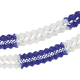 Papstar Gro&szlig;raumgirlande, Papier &Oslash; 16 cm x 10 m blau/weiss schwer entflammbar