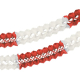 Papstar Gro&szlig;raumgirlande, Papier &Oslash; 16 cm x 10 m rot/weiss schwer entflammbar