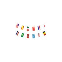 Flaggenkette, Papier 10 m &quot;32 Nations&quot; schwer...