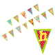 Papstar Wimpelkette, Papier 4 m &quot;Happy Birthday&quot; lackiert