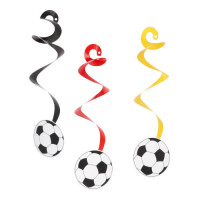 Papstar 3 Rotor-Spiralen Papier &Oslash; 14 cm x 55 cm "Fu&szlig;ball"