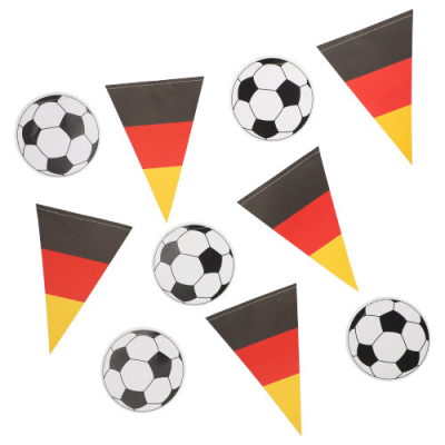 Papstar Flaggenkette, Papier 3 m &quot;Fu&szlig;ball/Deutschland&quot;