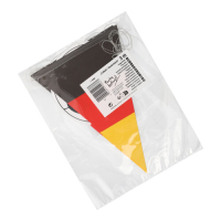 Papstar Flaggenkette, Papier 3 m &quot;Fu&szlig;ball/Deutschland&quot;