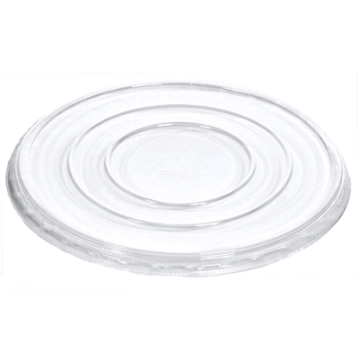 50 Deckel f&uuml;r Salatschalen, R-PET rund &Oslash; 18 cm x 1,5 cm klar