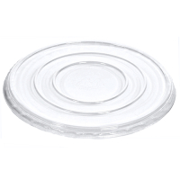 50 Deckel f&uuml;r Salatschalen, R-PET rund &Oslash; 18 cm x 1,5 cm klar