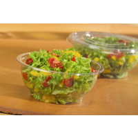 50 Salatschalen, R-PET rund 500 ml &Oslash; 15,5 cm x 5,5 cm glasklar