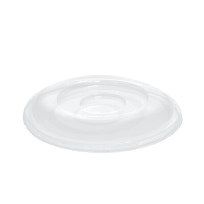 50 Dom-Deckel, R-PET rund &Oslash; 15,5 cm x 2,5 cm klar
