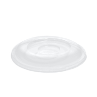 50 Dom-Deckel, R-PET rund Ø 15,5 cm x 2,5 cm klar
