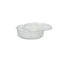 100 Verpackungsbecher, PP rund 125 ml &Oslash; 10,1 cm x 3,1 cm transparent