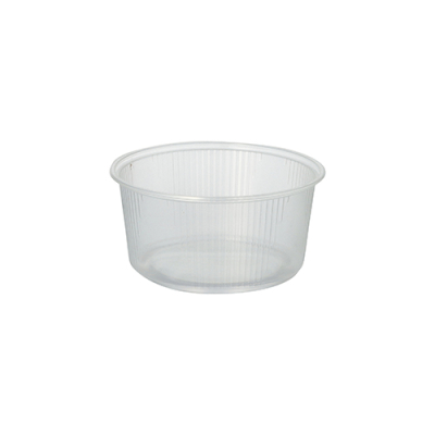 100 Verpackungsbecher, PP rund 250 ml &Oslash; 10,1 cm x 5 cm transparent