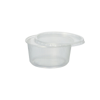 100 Verpackungsbecher, PP rund 250 ml &Oslash; 10,1 cm x 5 cm transparent