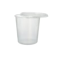 100 Verpackungsbecher, PP rund 500 ml &Oslash; 10,1 cm &Acirc;&middot; 10,3 cm transparent