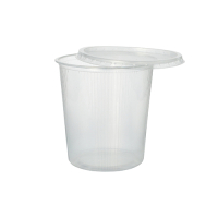 100 Verpackungsbecher, PP rund 500 ml &Oslash; 10,1 cm x 10,3 cm transparent