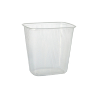 100 Verpackungsbecher, PP eckig 500 ml 10,1 cm x 8,1 cm x...