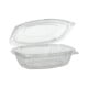 50 Feinkost- und Salatschalen mit Klappdeckeln, PLA &quot;pure&quot; 375 ml 4,8 cm x 16,1 cm x 13,2 cm glasklar