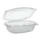 Papstar 50 Feinkost- und Salatschalen mit Klappdeckeln, PLA &quot;pure&quot; 750 ml 6,6 cm x 20,5 cm x 16,8 cm glasklar