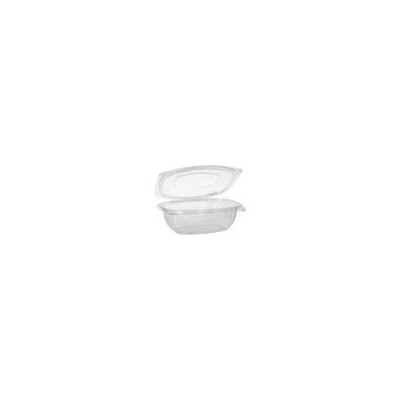 50 Feinkost- und Salatschalen mit Klappdeckeln, PLA &quot;pure&quot; 1 l 7,6 cm x 20,5 cm x 16,8 cm glasklar