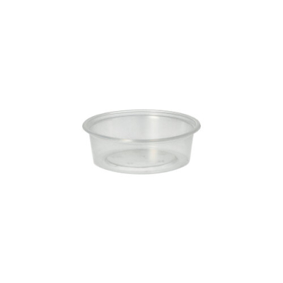 50 Dressingbecher, PP rund 50 ml &Oslash; 7,1 cm x 2,4 cm transparent