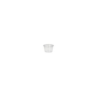 50 Dressingbecher, PP rund 100 ml &Oslash; 7,1 cm &Acirc;&middot; 4,3 cm transparent