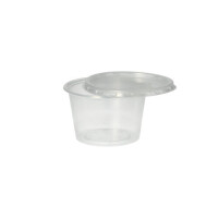 50 Dressingbecher, PP rund 100 ml &Oslash; 7,1 cm &Acirc;&middot; 4,3 cm transparent