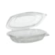 50 Feinkost- und Salatschalen mit Klappdeckeln, PLA &quot;pure&quot; 250 ml 3,1 cm x 16,1 cm x 13,2 cm glasklar