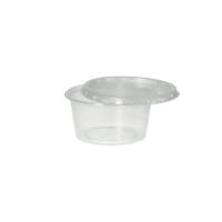 50 Dressingbecher, PP rund 80 ml &Oslash; 7,1 cm x 3,5 cm transparent