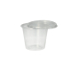 50 Dressingbecher, PP rund 125 ml &Oslash; 7,1 cm x 5,7 cm transparent