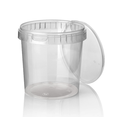 30 Feinkostbecher, PP 770 ml &Oslash; 11,8 cm x 11,3 cm transparent mit Originalit&auml;tsverschluss
