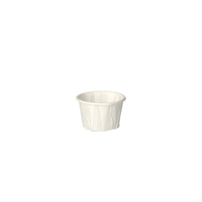 Papstar 250 Dressingbecher, Papier "pure" rund 25 ml &Oslash; 4,4 cm x 2,8 cm weiss
