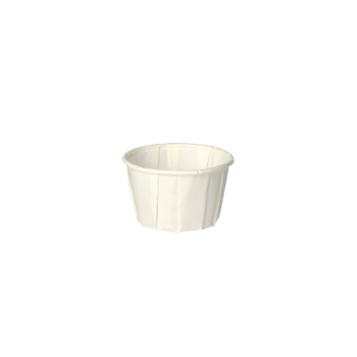 Papstar 250 Dressingbecher, Papier "pure" rund 50 ml &Oslash; 5,8 cm x 3,5 cm weiss
