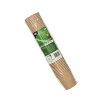 Papstar 50 Portionsbecher, Pappe 90 ml &Oslash; 6 cm x 5,8 cm braun