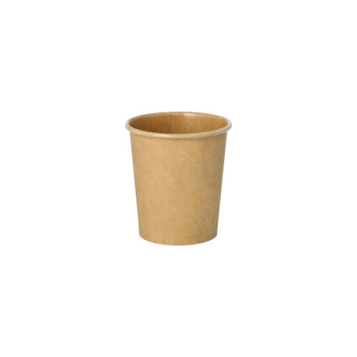 Papstar 50 Portionsbecher, Pappe 120 ml &Oslash; 6 cm &Acirc;&middot; 6,6 cm braun