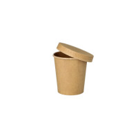 Papstar 50 Portionsbecher, Pappe 120 ml &Oslash; 6 cm x 6,6 cm braun