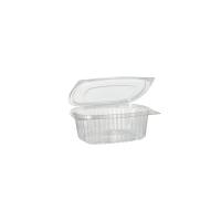 50 Feinkost- und Salatschalen mit Klappdeckel, R-PET oval...