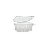 50 Feinkost- und Salatschalen mit Klappdeckel, R-PET oval...