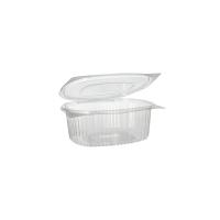 50 Feinkost- und Salatschalen mit Klappdeckel, R-PET oval...