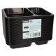 50 Mikrowellenschalen, PP 2-geteilt 866 ml 3,2 cm x 22,7 cm x 17,8 cm schwarz