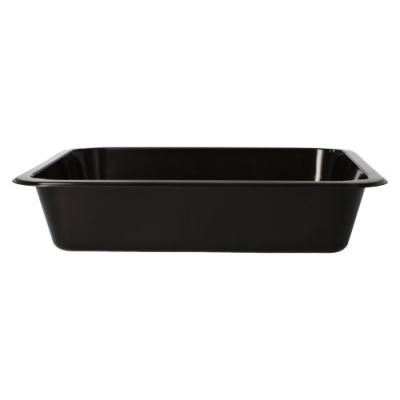 50 Mikrowellenschalen, PP ungeteilt 1330 ml 4,9 cm x 22,7 cm x 17,8 cm schwarz