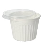 25 Suppenbecher, PP &quot;To Go&quot; 500 ml &Oslash; 11,5 cm &Acirc;&middot; 8,5 cm weiss