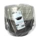 25 Salatschalen, PET 1000 ml &Oslash; 21,8 cm x 6 cm schwarz "Snap It" mit Deckel R-PET glasklar