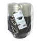 25 Salatschalen, PET 600 ml &Oslash; 16,6 cm x 5,9 cm schwarz "Snap It" mit Deckel R-PET glasklar