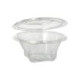 50 Feinkost- und Salatschalen mit Klappdeckel, R-PET rund 500 ml &Oslash; 15,5 cm &Acirc;&middot; 6,8 cm glasklar