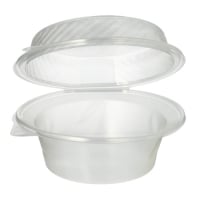 25 Feinkost- und Salatschalen mit Klappdeckel PP rund 1400 ml 11 cm x 22 cm x 21,5 cm