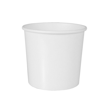 50 Suppenbecher, Pappe "To Go" rund 470 ml &Oslash; 9,9 cm x 9,9 cm weiss