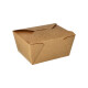 50 Lunchboxen, Pappe &quot;pure&quot; 750 ml 6,4 cm x 9 cm x 11,3 cm braun