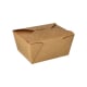 Papstar 50 Lunchboxen, Pappe &quot;pure&quot; 750 ml 6,4 cm x 9 cm x 11,3 cm braun