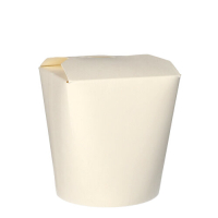 50 Pastaboxen, Pappe 950 ml 11 cm x 10,5 cm x 9,3 cm weiss