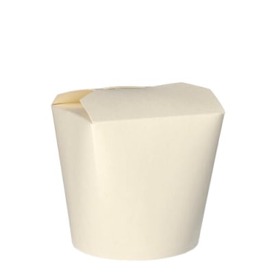 Papstar 50 Pastaboxen, Pappe 750 ml 10 cm x 10 cm x 8,5 cm weiss